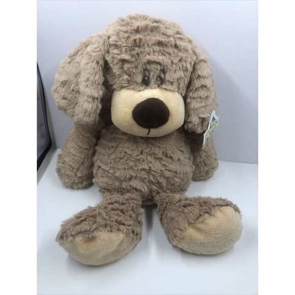 The Petting Zoo Tan Puppy Dog Plush 12" - Picture 1 of 12